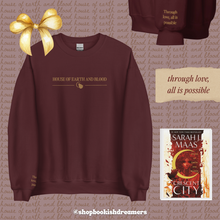 Load image into Gallery viewer, SARAH J MAAS BOOKS EMBROIDERED CREWNECK
