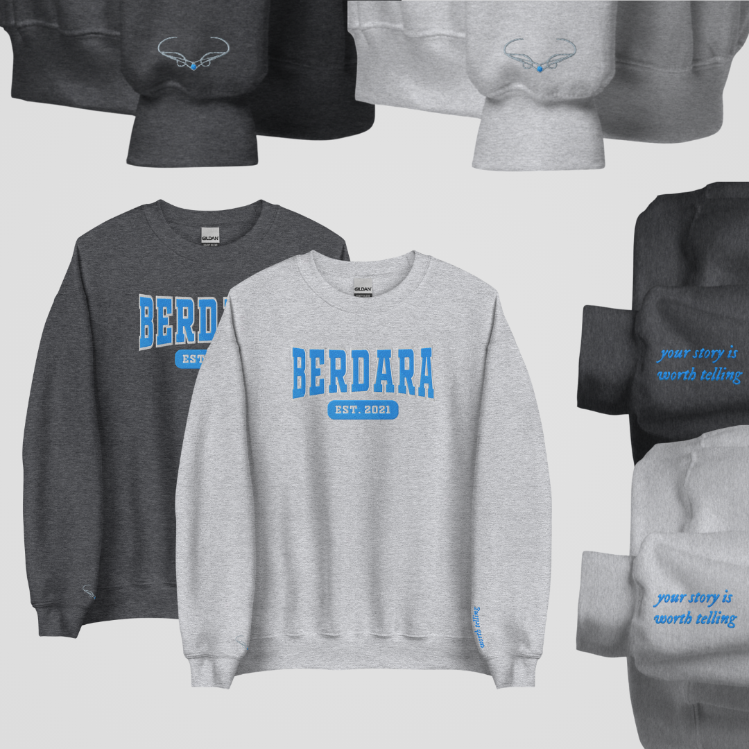 SJM COLLEGIATE EMBROIDERED CREWNECK *ACOTAR FEMALE LEADS EDITION