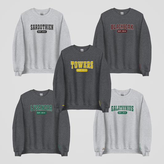 SJM COLLEGIATE EMBROIDERED CREWNECK *TOG FEMALE LEADS EDITION