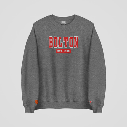HSM COLLEGIATE EMBROIDERED CREWNECK *BOLTON EDITION