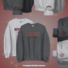 Load image into Gallery viewer, SJM COLLEGIATE EMBROIDERED CREWNECK *ACOTAR FEMALE LEADS EDITION
