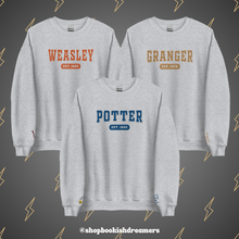 Load image into Gallery viewer, COLLEGIATE EMBROIDERED CREWNECK *WIZARD EDITION
