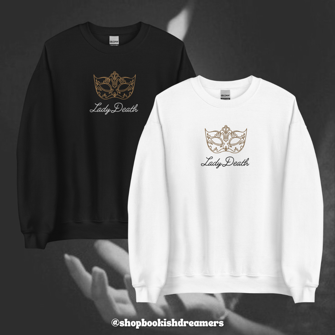 LADY DEATH EMBROIDERED CREWNECK