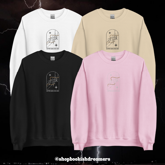 INVISIBLE STRING X QUINLAR EMBROIDERED CREWNECK