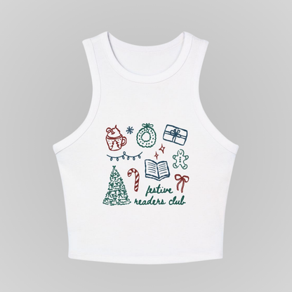 FESTIVE READERS CLUB RACERBACK TANK