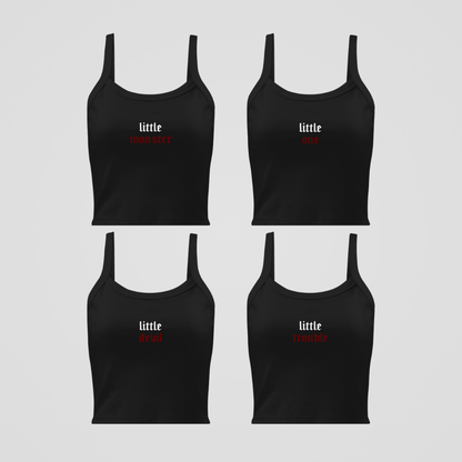 DEVIL'S NIGHT NICKNAMES EMBROIDERED BABY TANKS