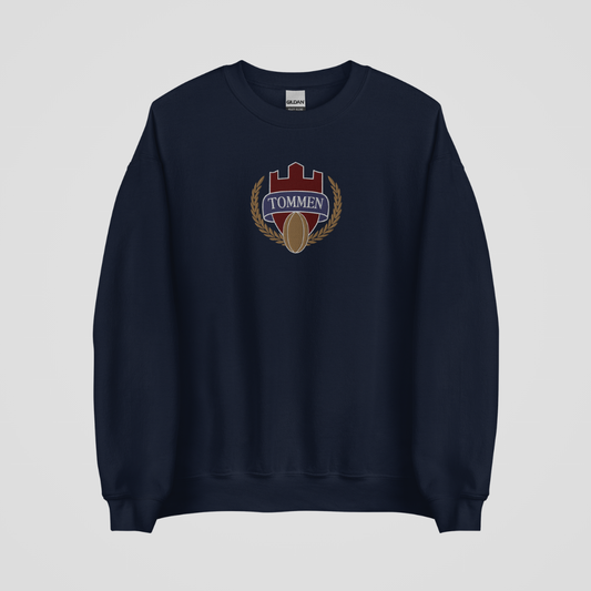 TOMMEN COLLEGE EMBROIDERED CREWNECK