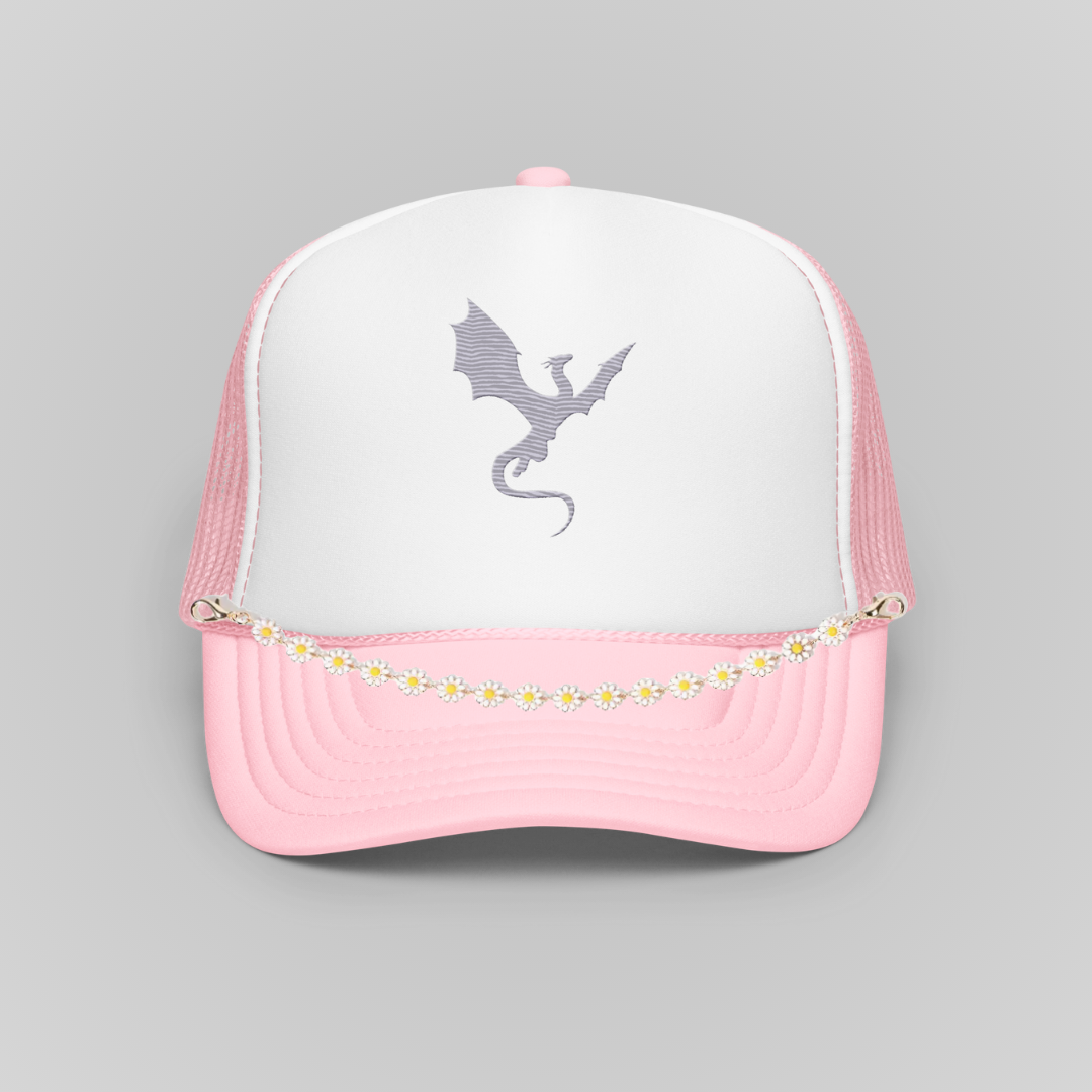 THE FLOWER-LOVING WYVERN TRUCKER HAT