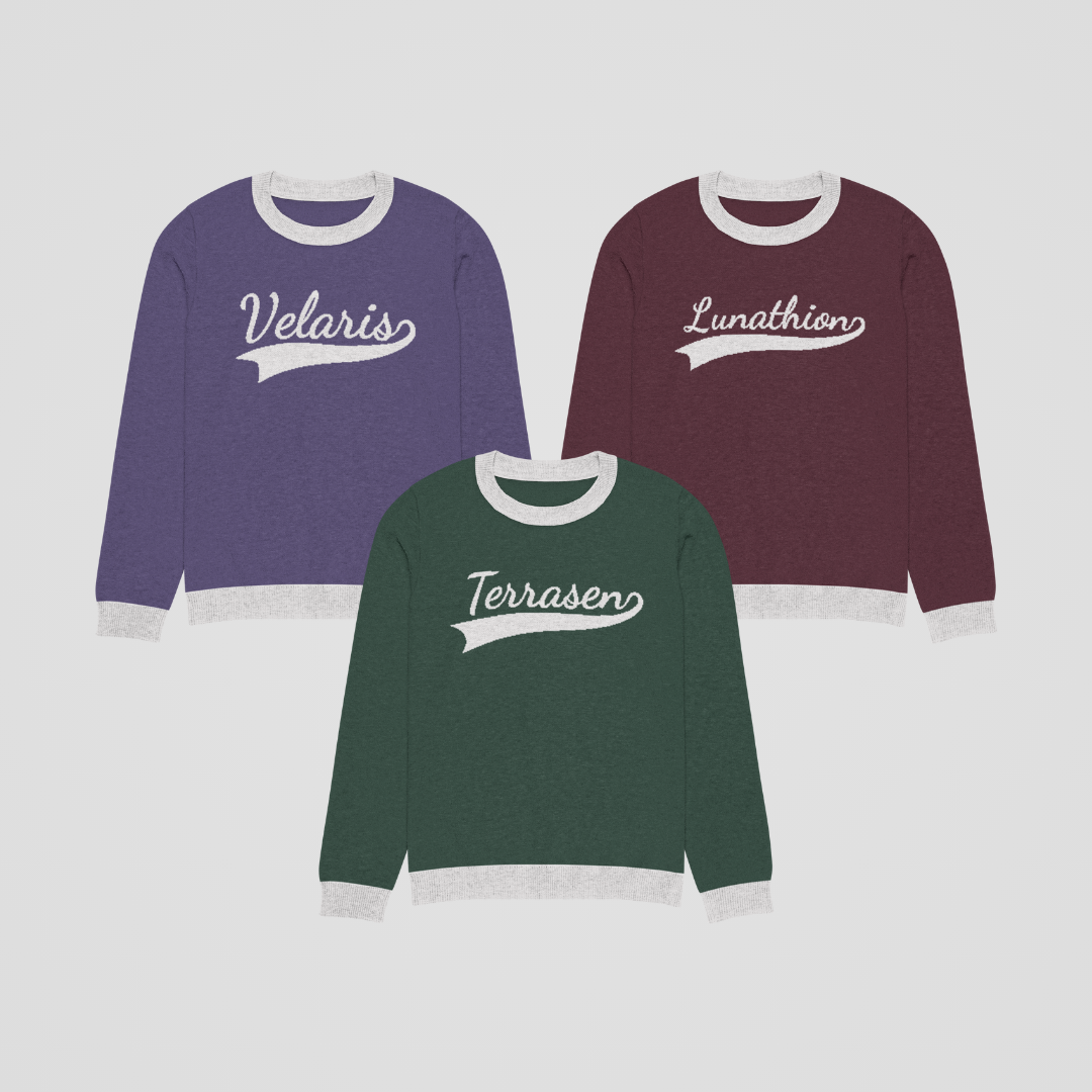 SARAH J MAAS BOOK LOCATIONS KNIT SWEATER