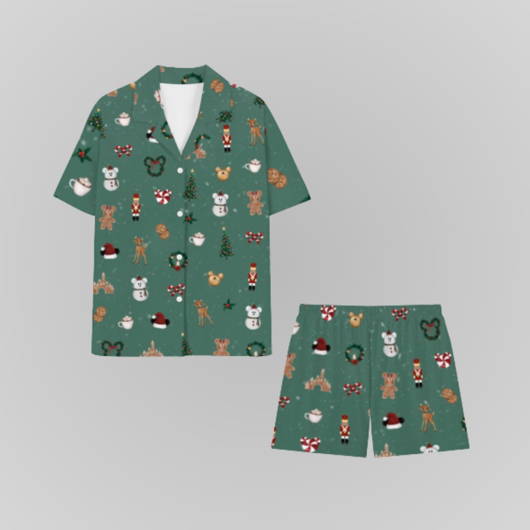 VERY MERRY CHRISTMAS PAJAMA SHORTS SET