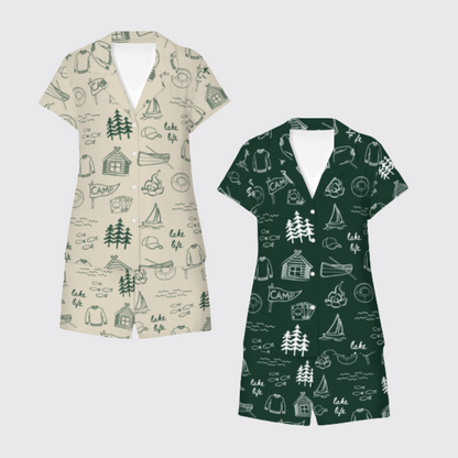 LAKE LIFE PAJAMA SHORTS SETS