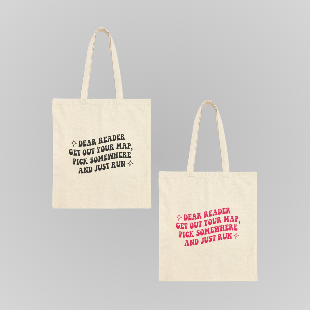 DEAR READER TOTE (BOTH COLOR OPTIONS)