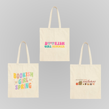 Load image into Gallery viewer, BOOKISH GIRL SEASONS TOTES
