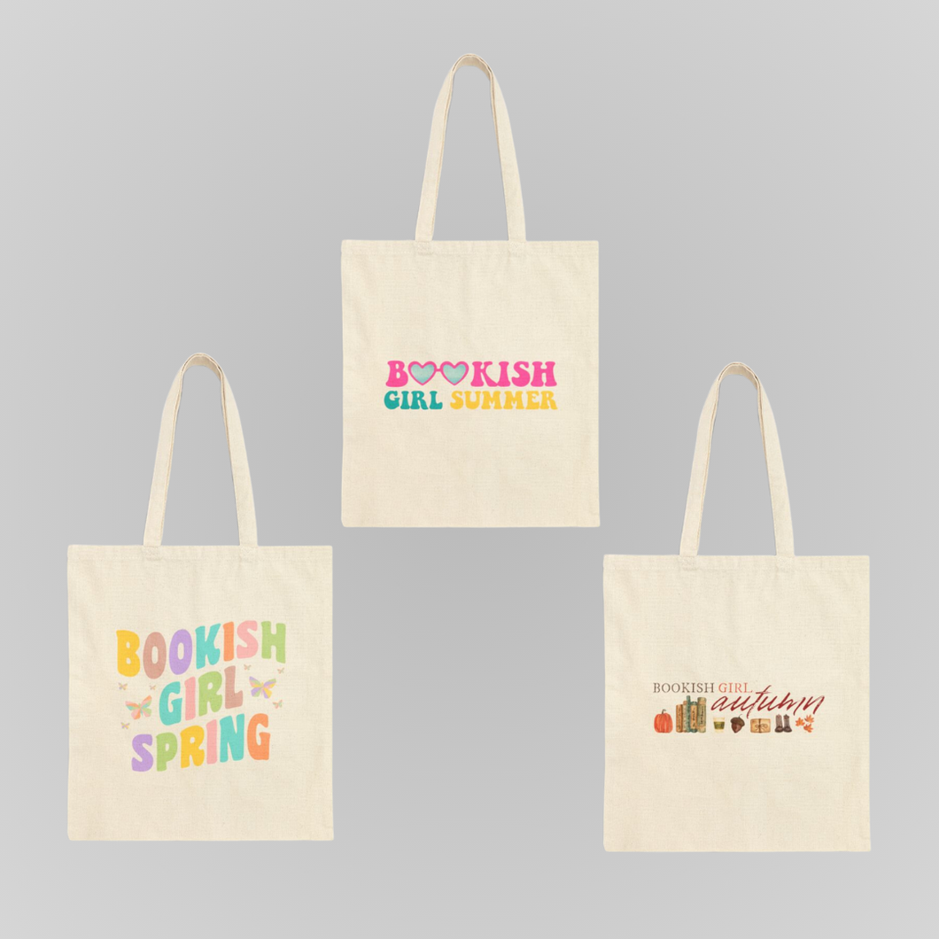 BOOKISH GIRL SEASONS TOTES