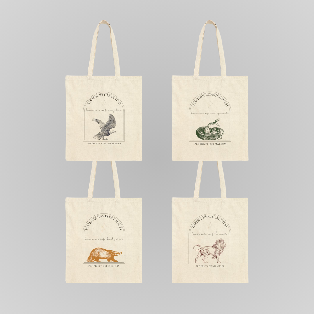WIZARD HOUSE TOTES
