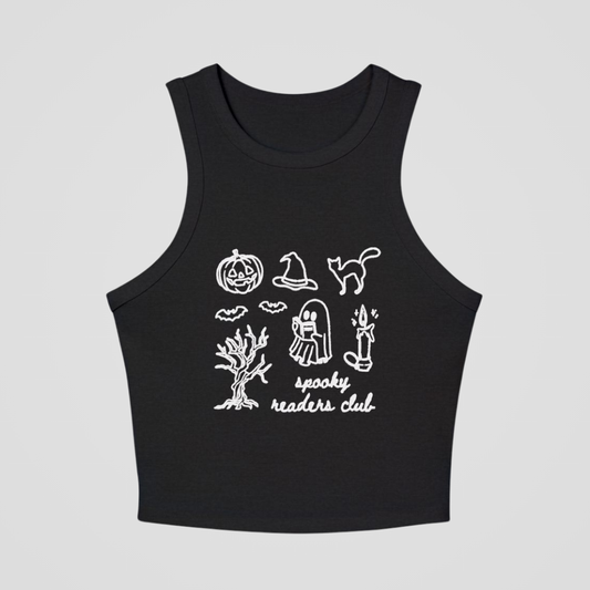 SPOOKY READERS CLUB RACERBACK TANK