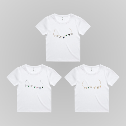 TOMMEN CHARM NECKLACES BABY TEE
