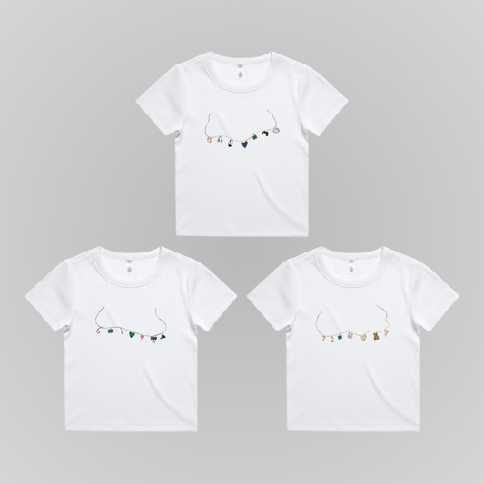 TOMMEN CHARM NECKLACES BABY TEE