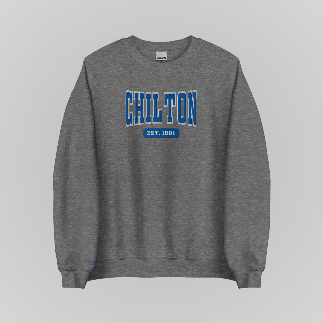 GILMORE COLLEGIATE EMBROIDERED CREWNECK *CHILTON EDITION