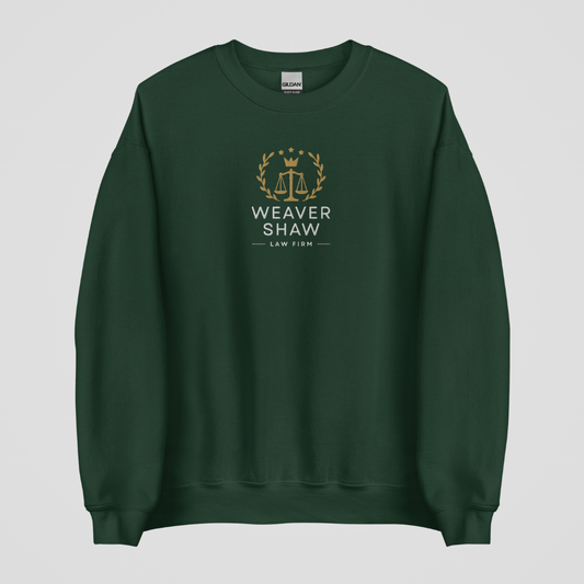 WEAVER & SHAW EMBROIDERED CREWNECK