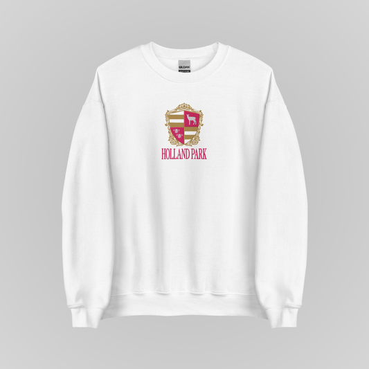 HOLLAND PARK EMBROIDERED CREWNECK