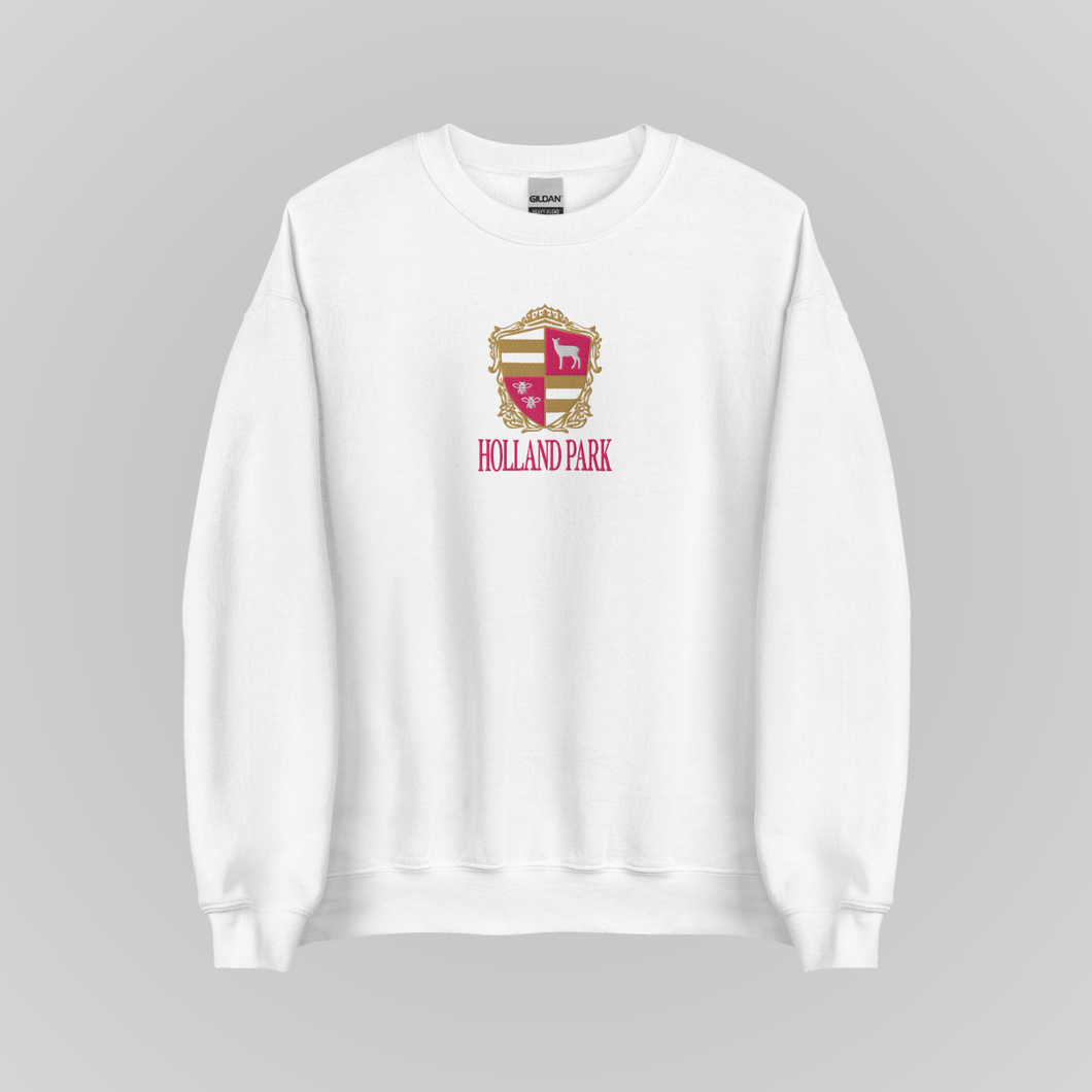 HOLLAND PARK EMBROIDERED CREWNECK