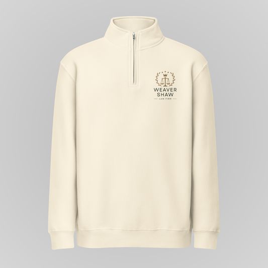 WEAVER & SHAW QUARTER-ZIP SWEATER