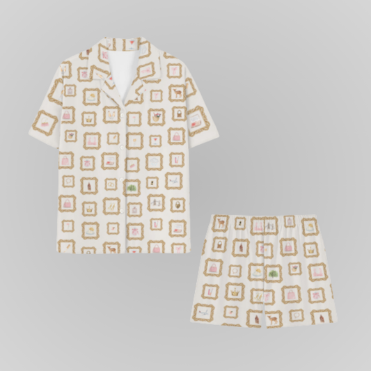 THE ICON PARKS PAJAMA SHORTS SET