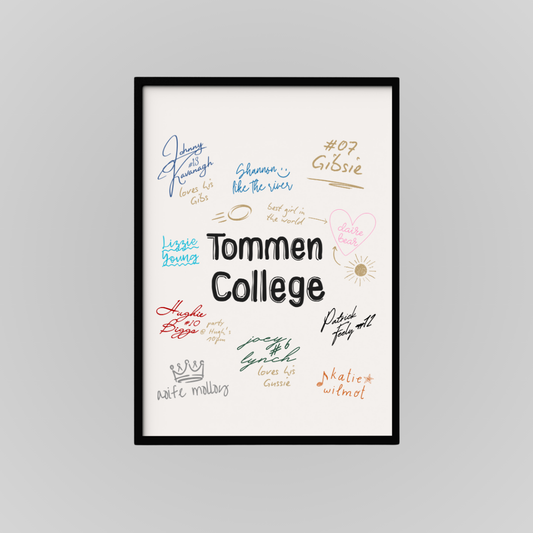 TOMMEN COLLEGE YEARBOOK PRINT
