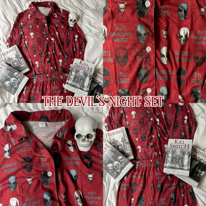 DEVIL'S NIGHT PAJAMA PANTS SETS