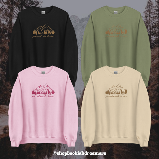 RATTLE THE STARS EMBROIDERED CREWNECK
