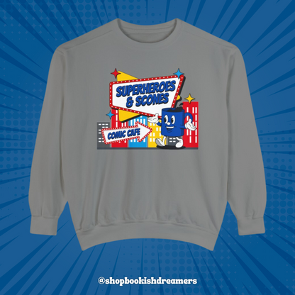 SUPERHEROES & SCONES CREWNECK