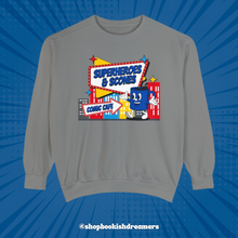 Load image into Gallery viewer, SUPERHEROES &amp; SCONES CREWNECK
