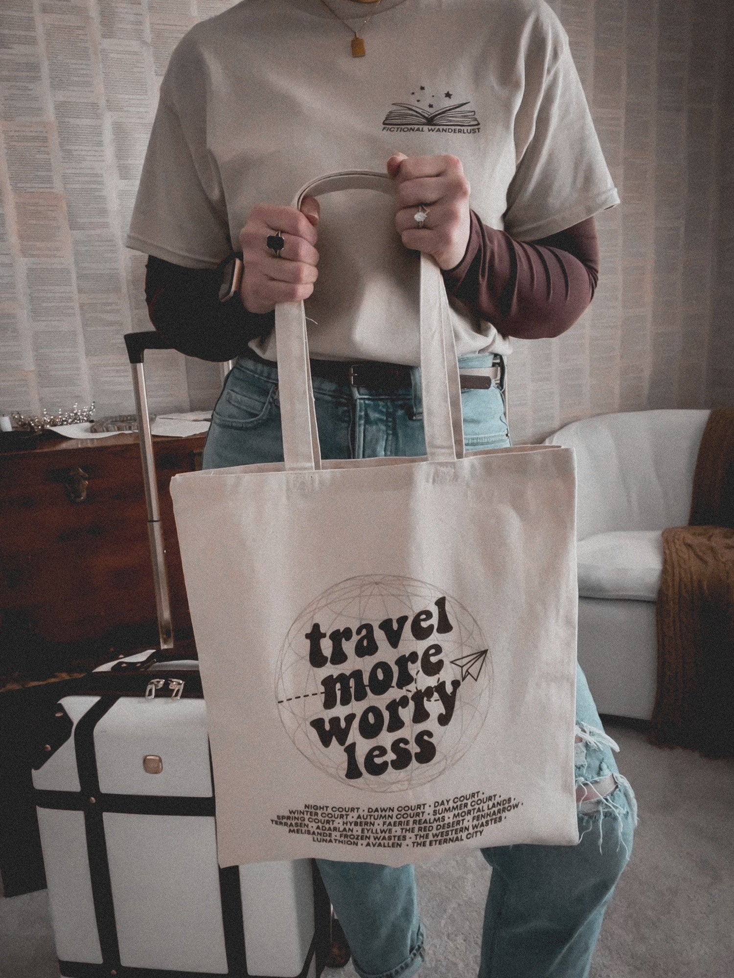 FICTIONAL WANDERLUST TOTE