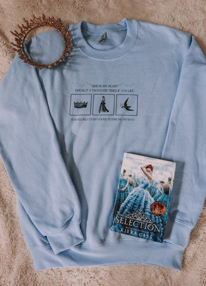 BREAK MY HEART CREWNECK